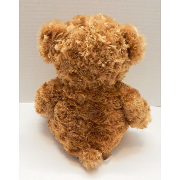 Kellytoy Golden Brown Teddy Bear Plush Stuffed Red Nose Mouth 10" Tall Seated - Picture 9 of 9